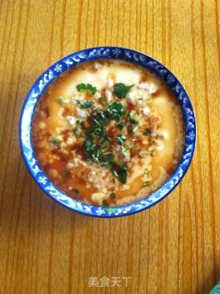 Steamed Egg with Minced Meat recipe