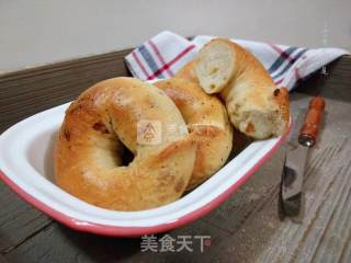 #aca烤明星大赛# Polish Black Pepper and Onion Bagels recipe