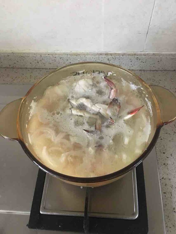 Sea Crab Tofu Soup recipe