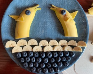 Fruit Platter Creative Dolphin Banana Fruit Cut recipe