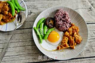 French Style Black Pepper Chicken Drumsticks Black Rice recipe