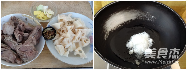 Braised Bone Stew with Lotus Root recipe