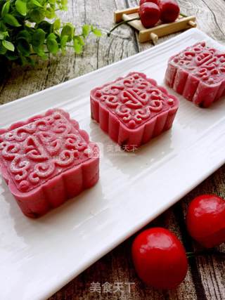 Xinliang First Baking Competition#pitaya Snowy Mooncakes recipe