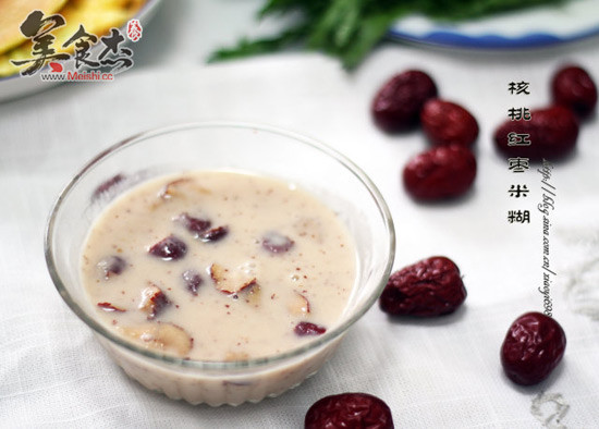 Walnut and Red Date Rice Porridge recipe