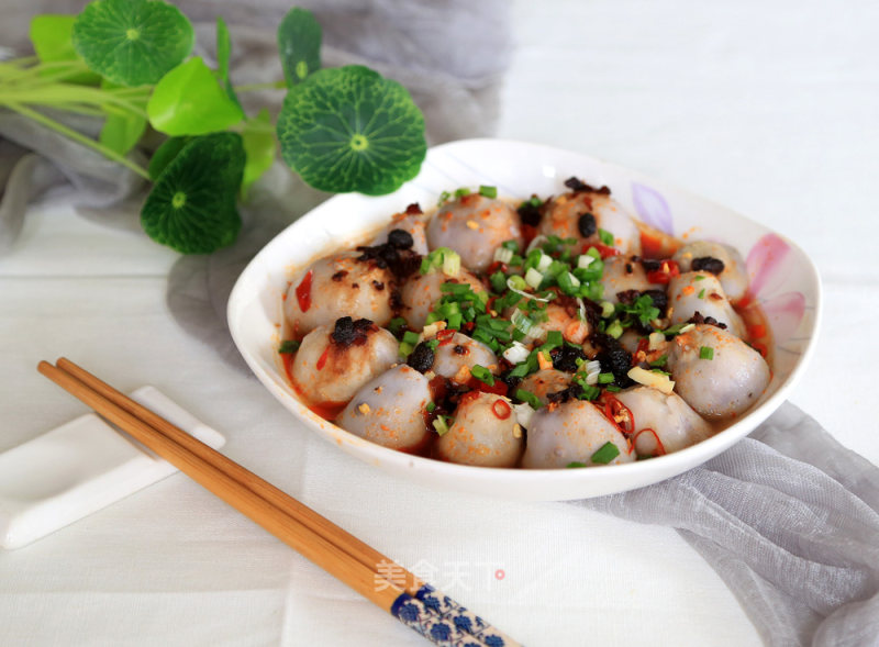 Steamed Taro with Tempeh recipe