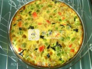 #aca烤明星大赛# Flaxseed Oil Mixed Vegetables Bake Eggs recipe