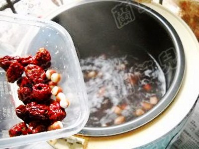 Gorgon, Peanut, Red Date Congee recipe