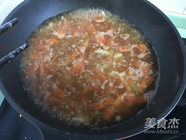 Tomato and Egg Pimple Soup recipe