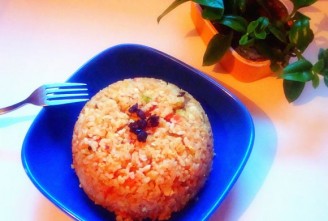 Garlic Egg Fried Rice recipe