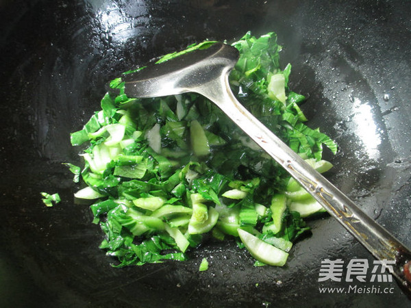 Fried Rice with Shrimp and Green Vegetables recipe