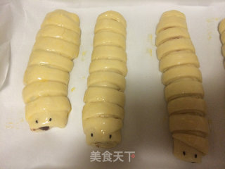 #柏翠大赛#caterpillar Bread recipe