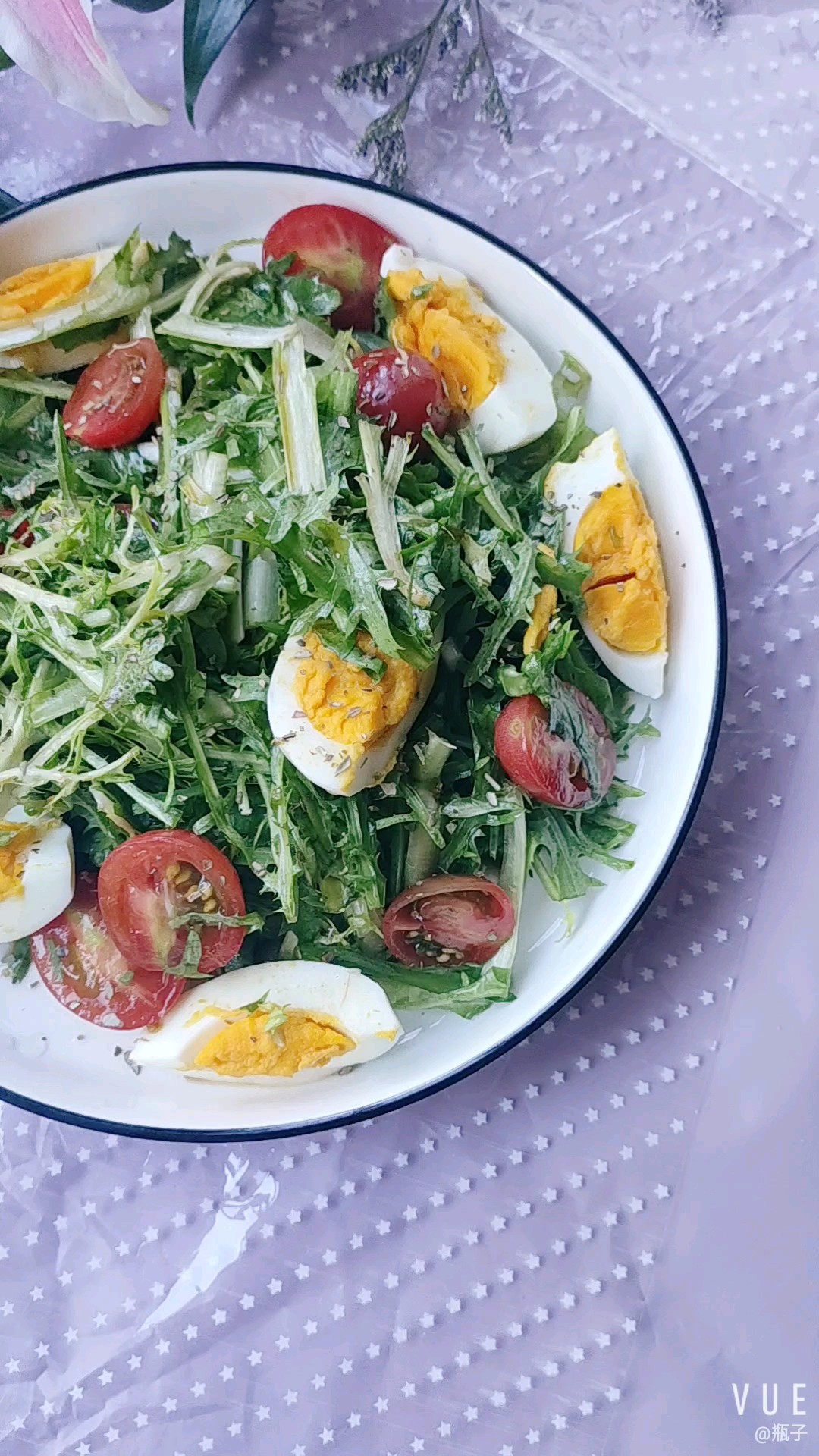 Chicory with Tomatoes and Eggs recipe