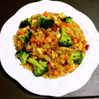 Three-color Egg Fried Rice recipe