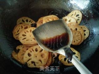 Black Fungus Sweet and Sour Lotus Root Slices recipe