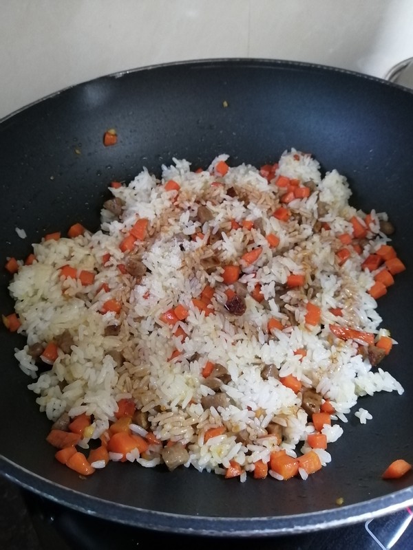 Beef Ball Fried Rice recipe