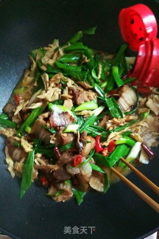 Stir-fried Bacon with Dried Bamboo Shoots recipe