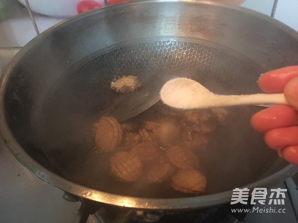 Baby Abalone with Scallion Oil recipe