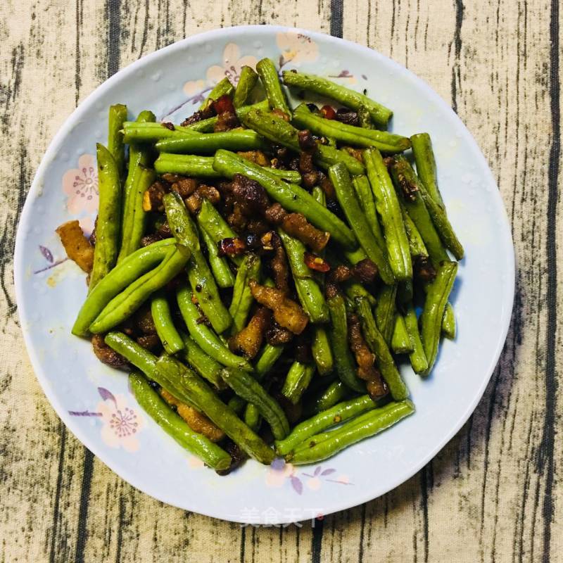 Stir-fried Pork with String Beans recipe