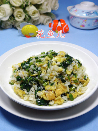 Fried Rice with Egg and Convolvulus