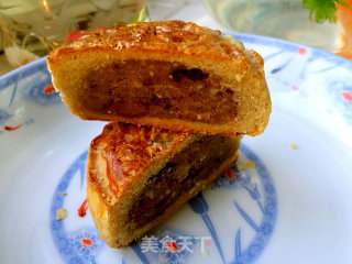 Crispy Five-ren Dried Apricot Mooncake recipe