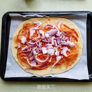Ham and Vegetable Pizza recipe