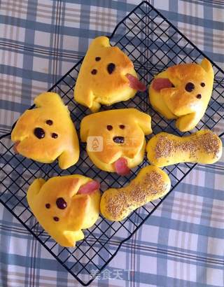 #新良首第届烤大赛#mengmeng Dog Pumpkin Bread recipe