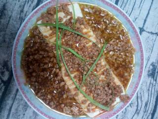 Steamed Tofu with Minced Meat recipe