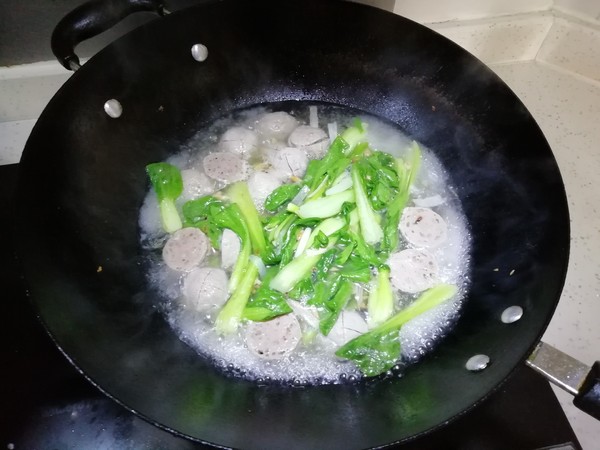 Green Vegetable Beef Balls recipe