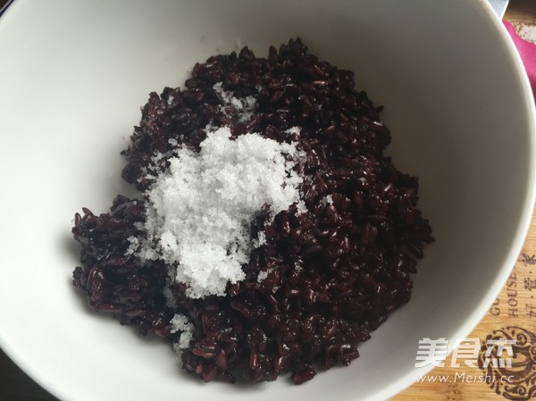 Mango White Snow Black Glutinous Rice Sweet and Sweet recipe