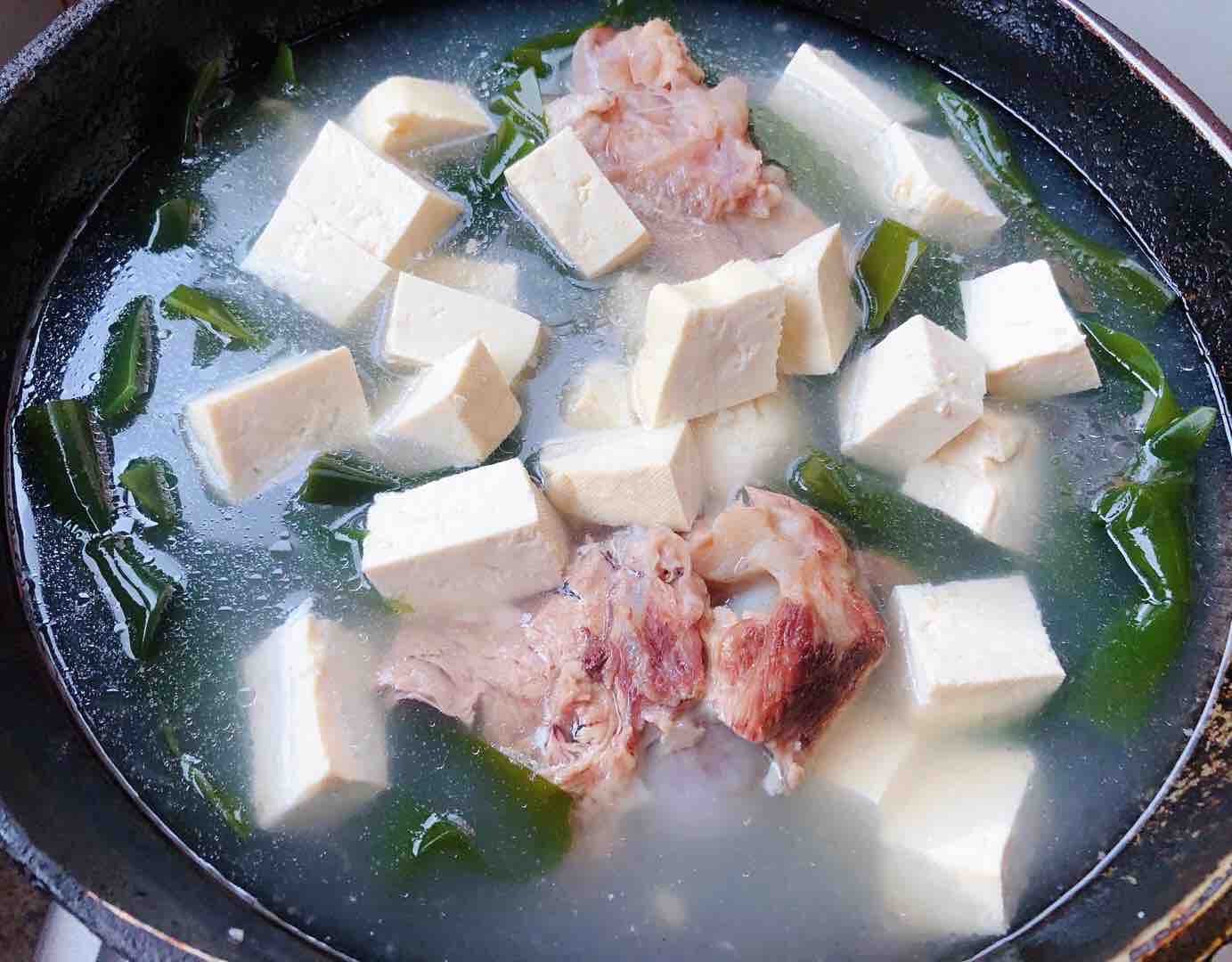 Seaweed Tofu Soup recipe