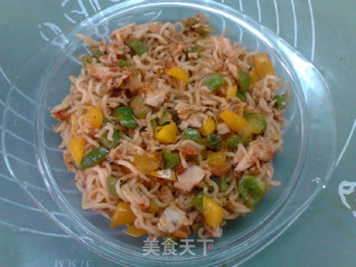 Baked Instant Noodles recipe