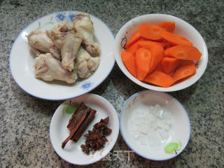 Roasted Chicken Wing Roots with Carrots recipe
