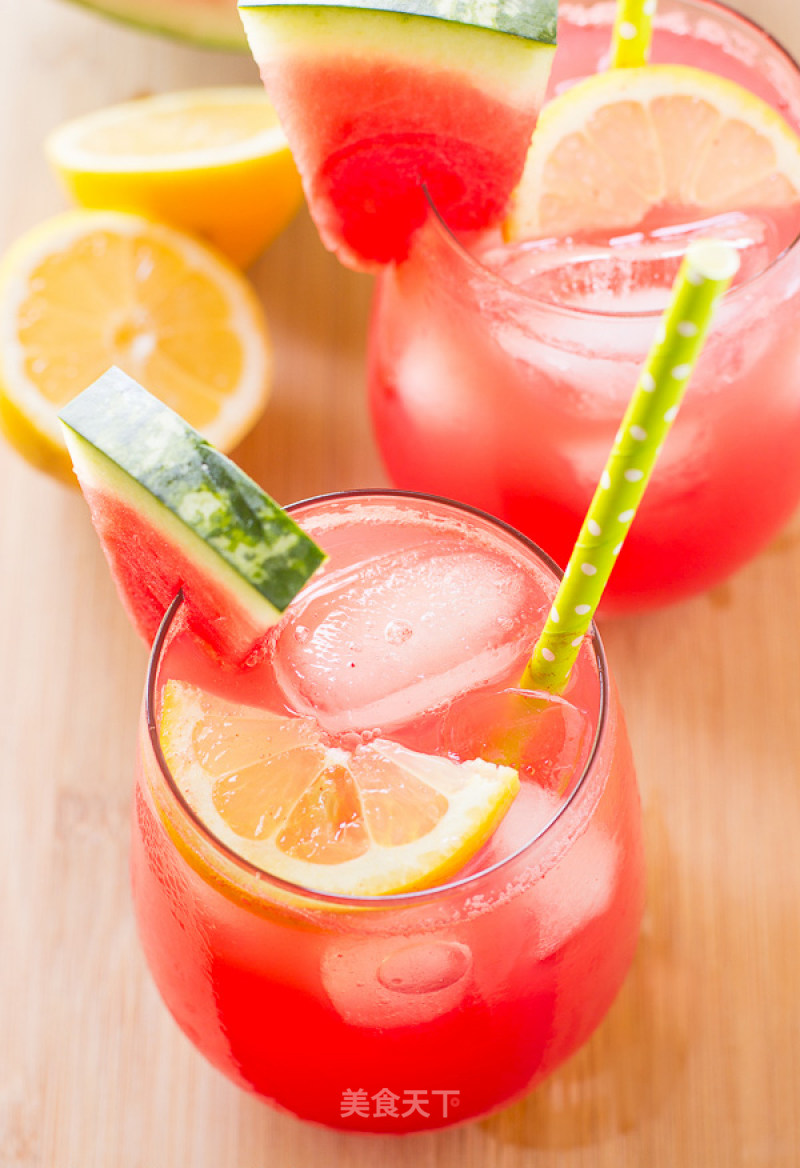 Detox Watermelon Lemon Ice Juice recipe