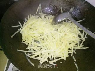 Leek and Potato Shreds recipe