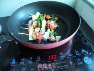 Pan-fried Spicy Chicken Skewers recipe