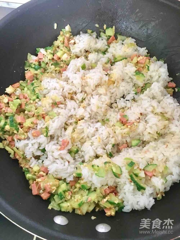 Delicious Salted Duck Egg Fried Rice recipe