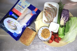 Cod Toast Salad Lunch Bento recipe