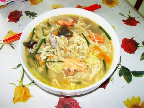 Seafood Noodles recipe