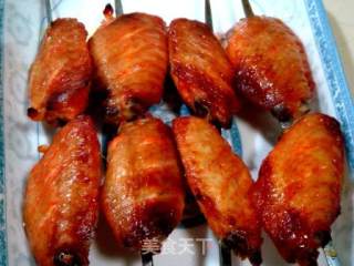 Home-made "skewered Crispy Chicken Wings" recipe