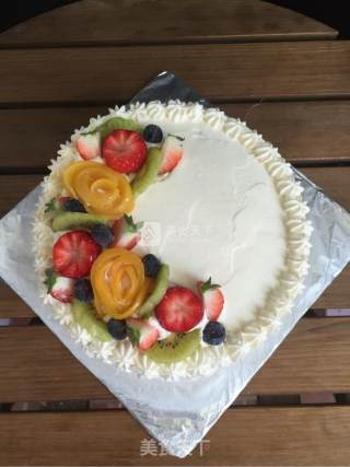 Cream Fruit Cake recipe