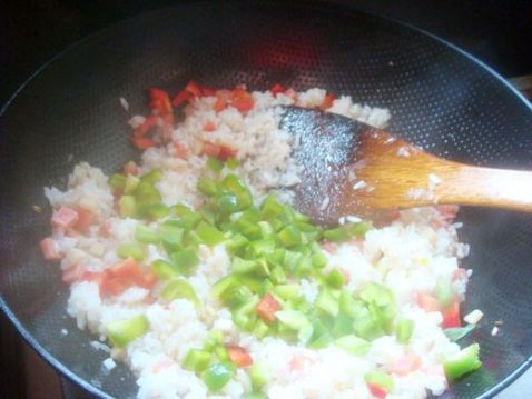 Fried Rice with Sausage and Egg recipe