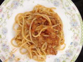 Spaghetti with Meat Sauce recipe