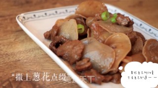 Fried Pork with Jade Fungus recipe