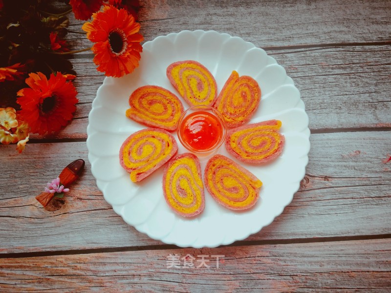 Deep-fried Two-color Steamed Bun recipe