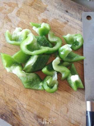 Stir-fried Organic Cauliflower with Green Peppers recipe