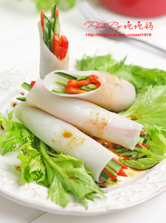 Crystal Emerald Vegetable Roll recipe