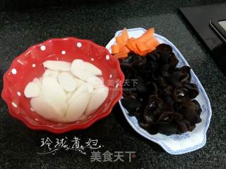 Fried Fungus with Yam recipe