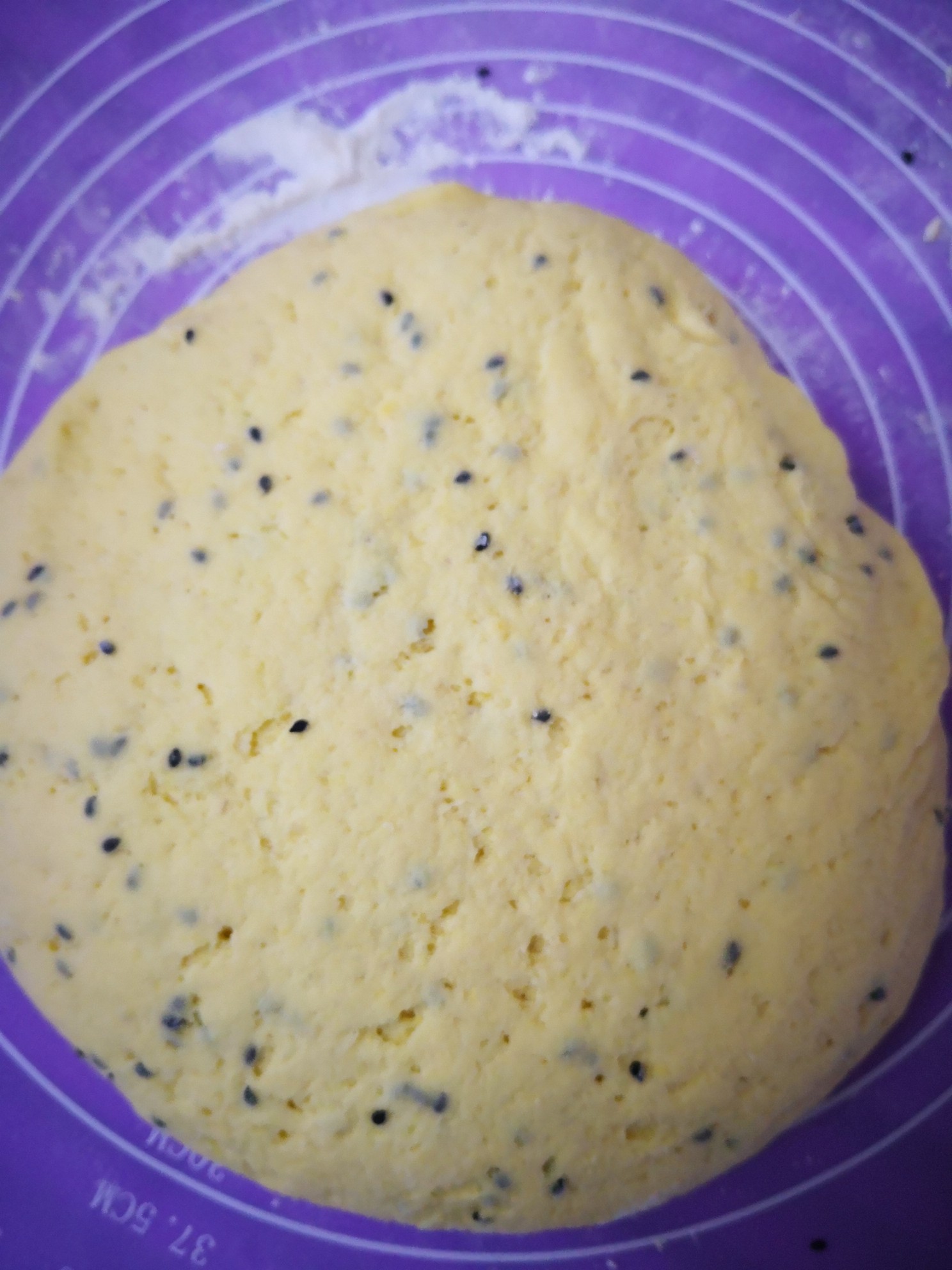 Black Sesame Cornmeal Buns recipe