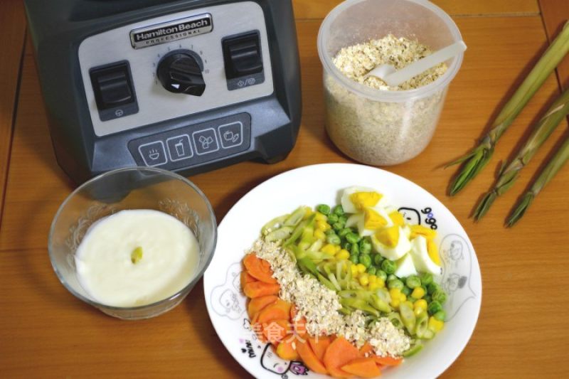 Oatmeal Spring Bamboo Shoots Rural Slimming Meal recipe