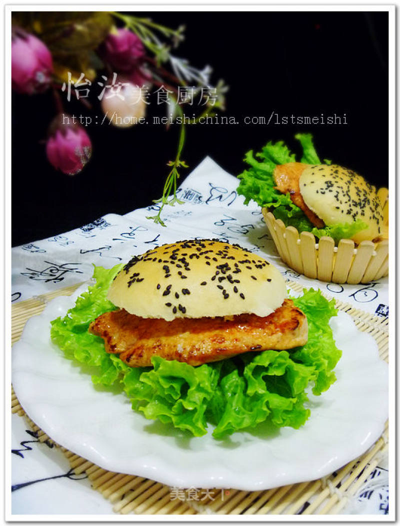 【yiru Baking】do It Yourself Diy Burger for Breakfast----【orleans Fried Chicken Burger】 recipe